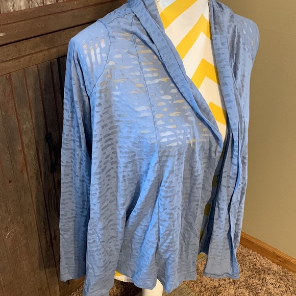 NWT Women’s Columbia Adera Collection Dusty Slate Blue Open Front Cardigan Shawl - Picture 2 of 11